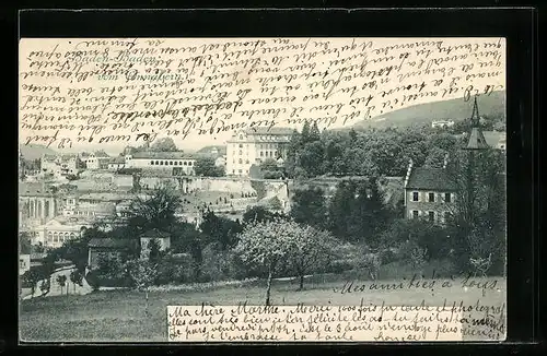 AK Baden-Baden, Panoramablick vom Annaberg aus