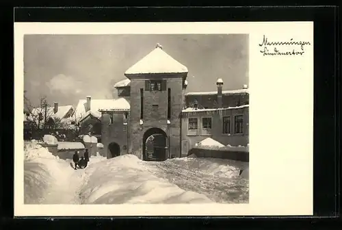 AK Memmingen, Winteridylle am Lindauertor