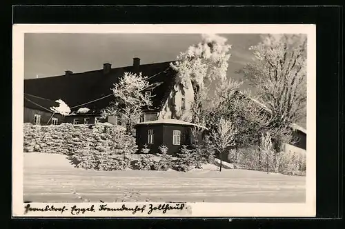 AK Hermsdorf i. Erzgeb., Fremdenhof Zollhaus im Winter