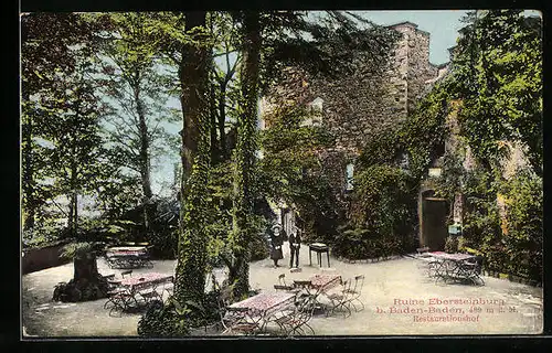 AK Baden-Baden, Restaurant Ruine Ebersteinburg