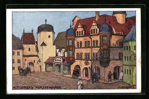 Künstler-AK Leipzig, Internationale Baufachausstellung mit Sonderausstellungen 1913, Fürstenhaus