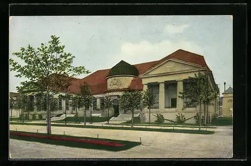 AK Leipzig, Ausstellungsgebäude der Königlichen Akademie für Graphische Künste und Buchgewerbe