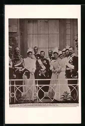 AK Nikolaus II. von Russland mit seiner Gemahlin