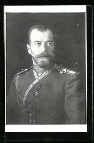 AK Nikolaus II. von Russland in Uniform