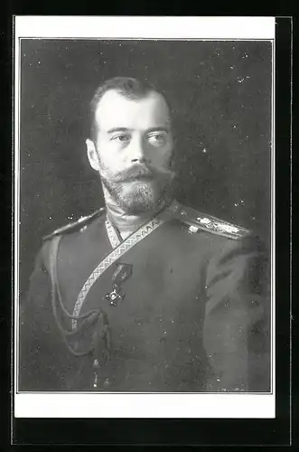 AK Nikolaus II. von Russland in Uniform