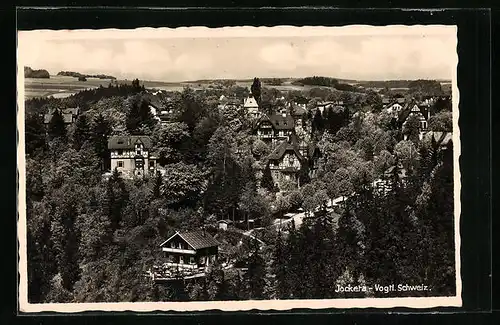 AK Jocketa / Vogtl., Ortsansicht aus der Vogelschau