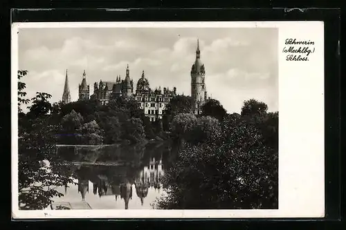 AK Schwerin, Blick zum Schloss