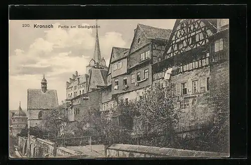 AK Kronach, Partie am Stadtgraben