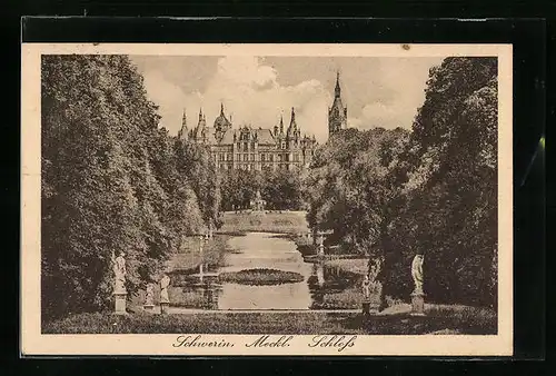 AK Schwerin, Blick zum Schloss