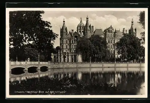 AK Schwerin, Blick zum Schloss