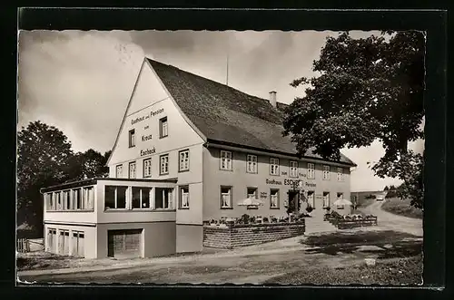 AK Escheck, Gasthof und Pension Zum Kreuz