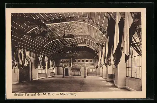AK Weinheim I. B., Wachenburg-Grosser Festsaal der W. S. C.