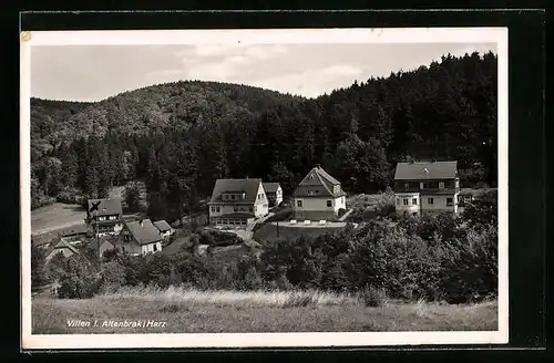 AK Altenbrak i. Harz, Blick zu den Villen