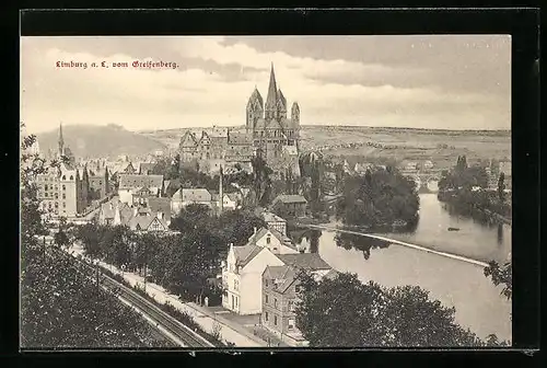 AK Limburg a. L., Ortsansicht vom Greifenberg