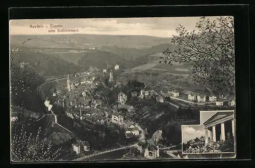 AK Eppstein im Taunus, Totalansicht vom Kaisertempel