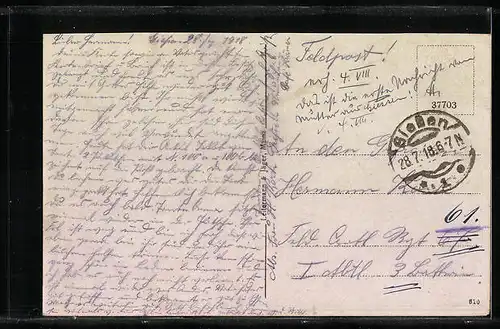 AK Giessen, Totalansicht aus der Vogelschau