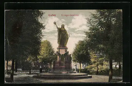 AK Crefeld, Kriegerdenkmal