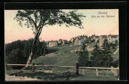 AK Oberhof, Blick auf das Oberland