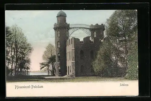 AK Potsdam-Pfaueninsel, Schloss