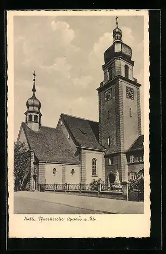 AK Oppau a. Rh., Kath. Pfarrkirche