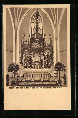 AK Steyl, Hochaltar der Kirche der Missionsschwestern