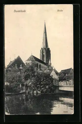 AK Buxtehude, Blick zur Kirche