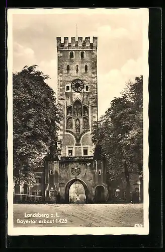 AK Landsberg am Lech, Bayertor erbaut 1425