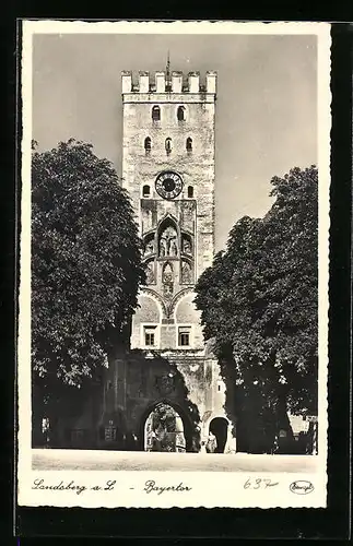 AK Landsberg am Lech, Blick zum Bayertor