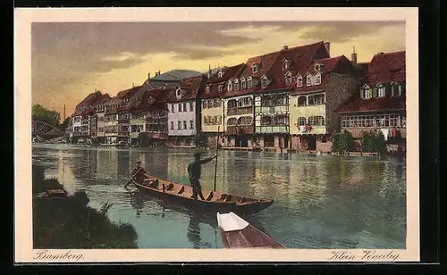 AK Bamberg, Klein-Venedig mit Gondelfahrt