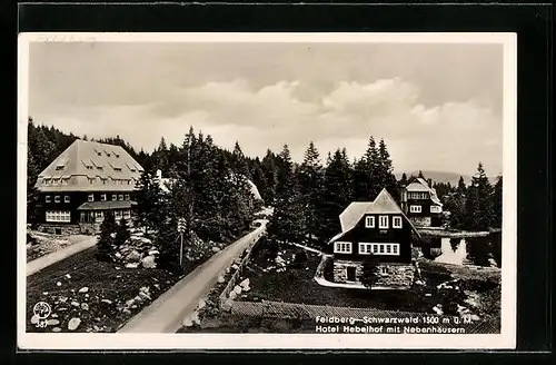 AK Feldberg / Schwarzwald, Hotel Hebelhof mit Nebenhäusern