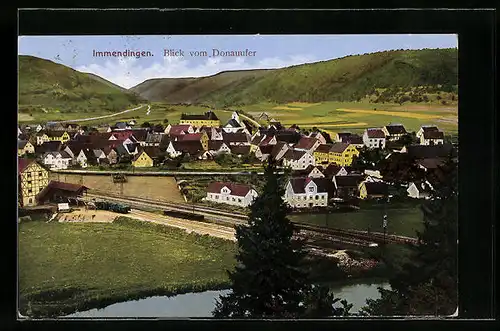 AK Immendingen, Blick vom Donauufer