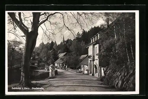 AK Schierke / Harz, Dorfstrasse