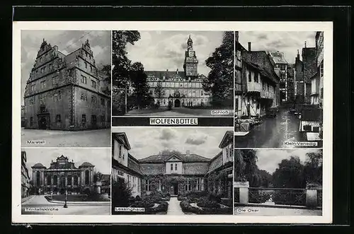 AK Wolfenbüttel, Marstall, Schloss, Lessinghaus