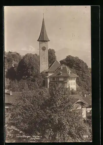 AK Hilterfingen, Kirche und Jungfrau