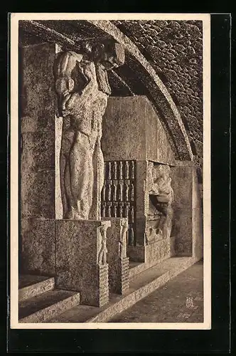 AK Berlin, Weinhaus Rheingold am Potsdamer Platz, Motiv aus dem Steinsaal