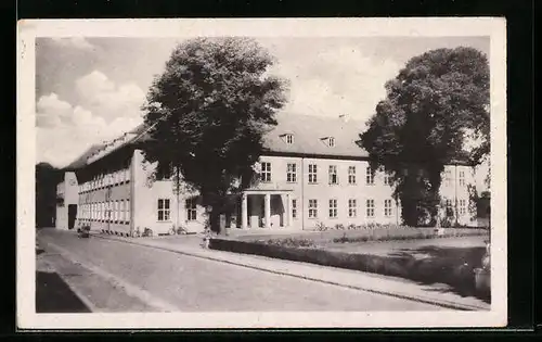 AK Schönberg i. M., Blick zum Landratsamt