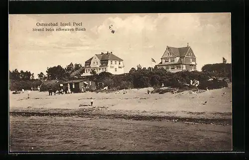 AK Insel Poel, Strand beim schwarzen Busch
