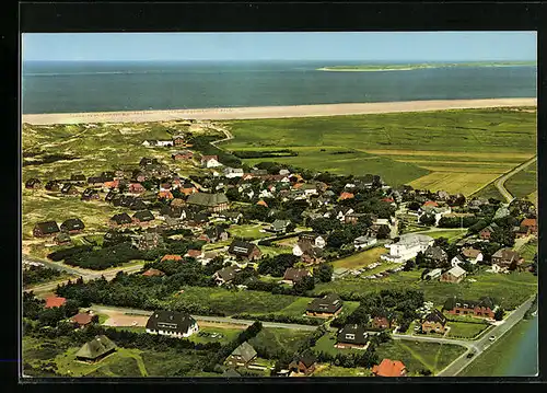 AK Norddorf /Amrum, Teilansicht, Fliegeraufnahme