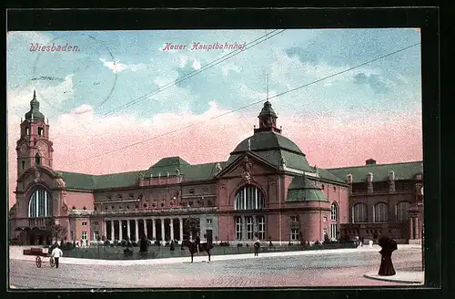 AK Wiesbaden, Neuer Hauptbahnhof