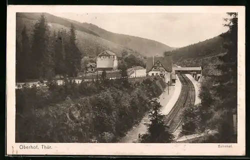 AK Oberhof /Thür., Bahnhof