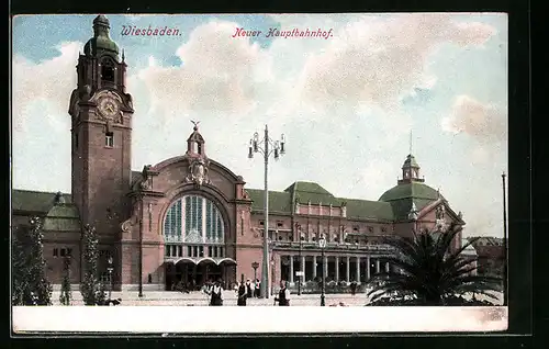 AK Wiesbaden, Neuer Bahnhof