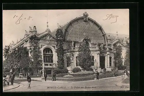AK Monte-Carlo, le Palais des Beaux-Arts