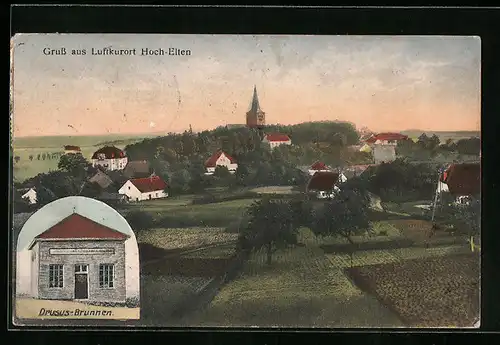AK Hoch-Elten, Drusus-Brunnen, Gesamtansicht