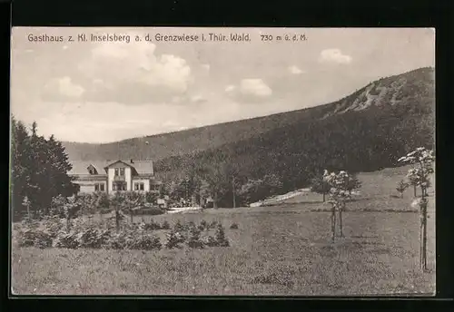 AK Inselsberg / Thür. Wald, Gasthaus z. Kl. Inselsberg