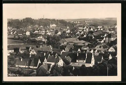 AK Mainburg, Totale aus der Vogelschau