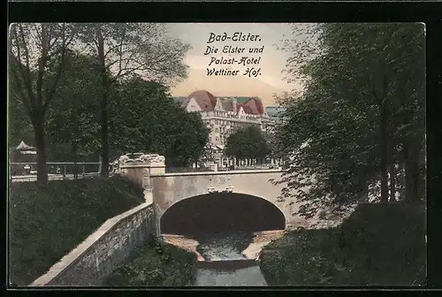 AK Bad Elster, Palast-Hotel und Wettiner Hof