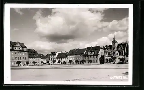 AK Ostritz i. Sa., Marktplatz