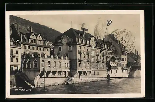AK Baden, Hotel Jura am Ufer