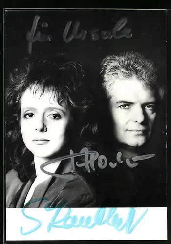 AK Musiker-Duo Horton Kantcheff mit ernsten Gesichtern, Autograph