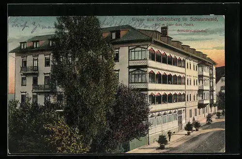 AK Schömberg i. Schwarzwald, Hotel Schwarzwaldheim
